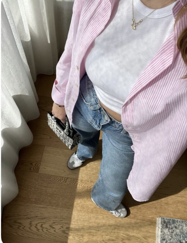 Pink lined shirt - Image 3