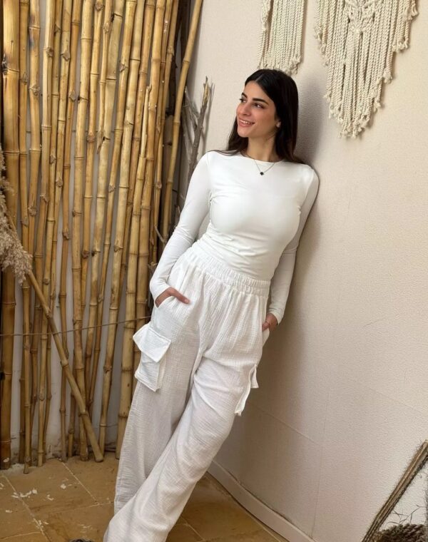 Cargo linen pants - Image 2